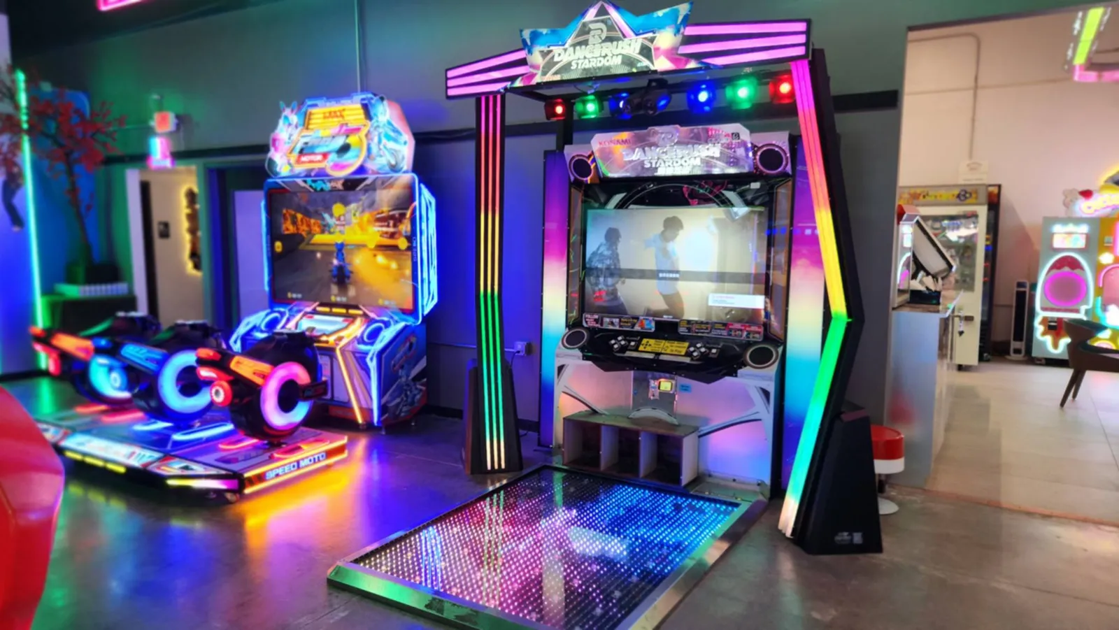 Rhythm games and interactive light floor