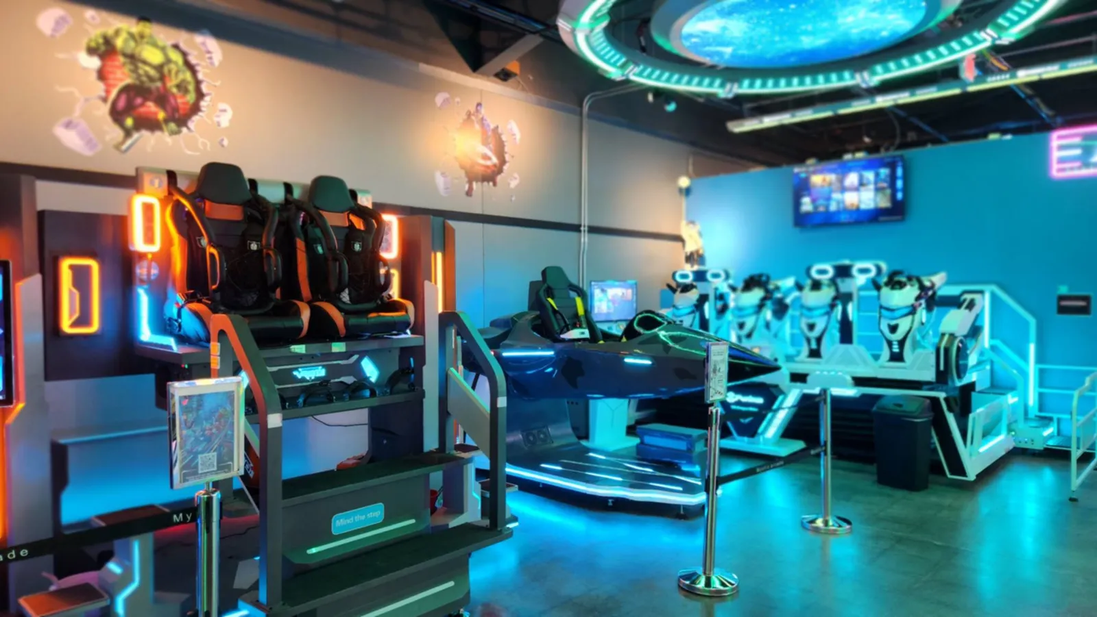 VR racing stations