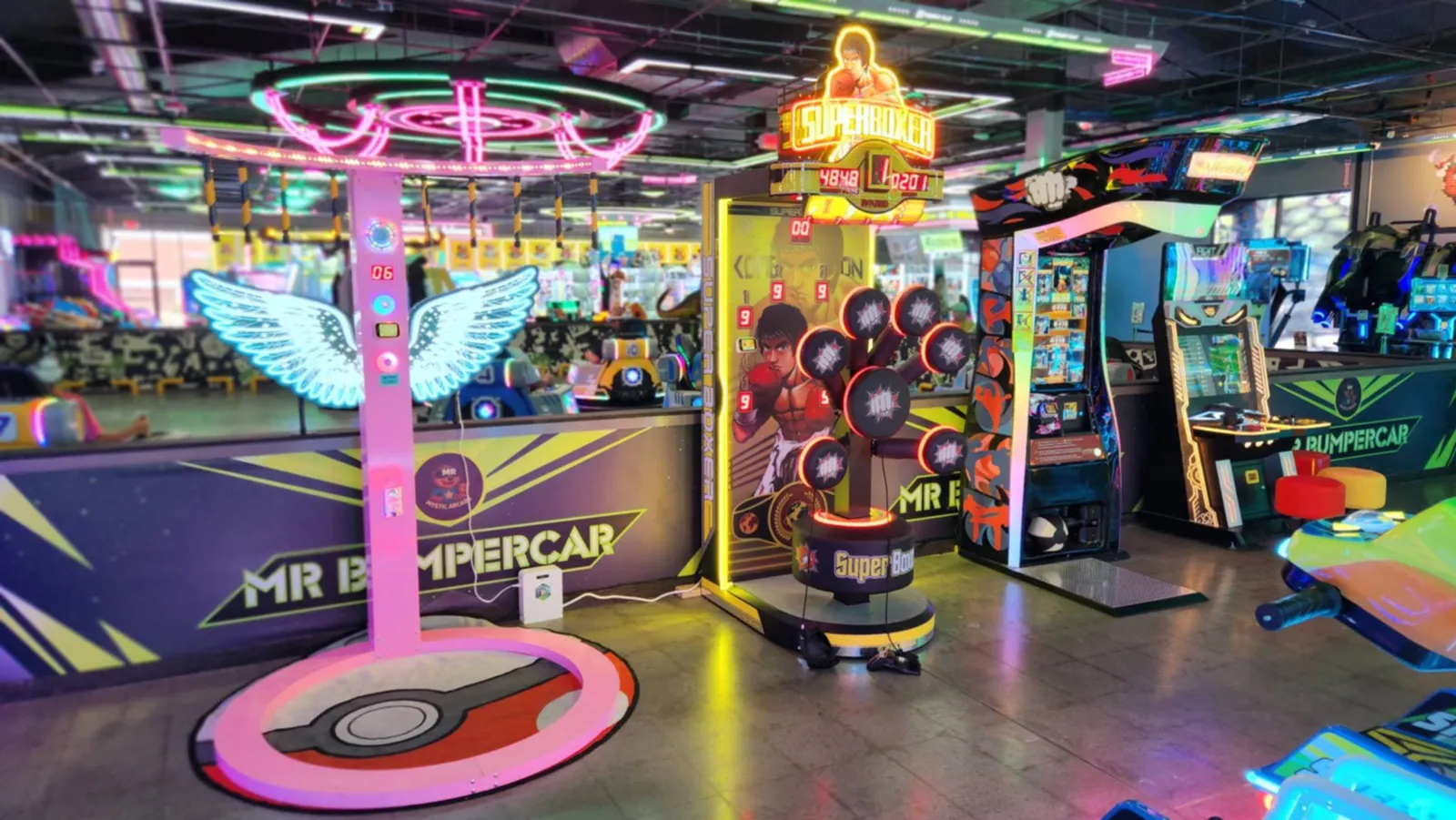 MR Bumpercar zone wide view